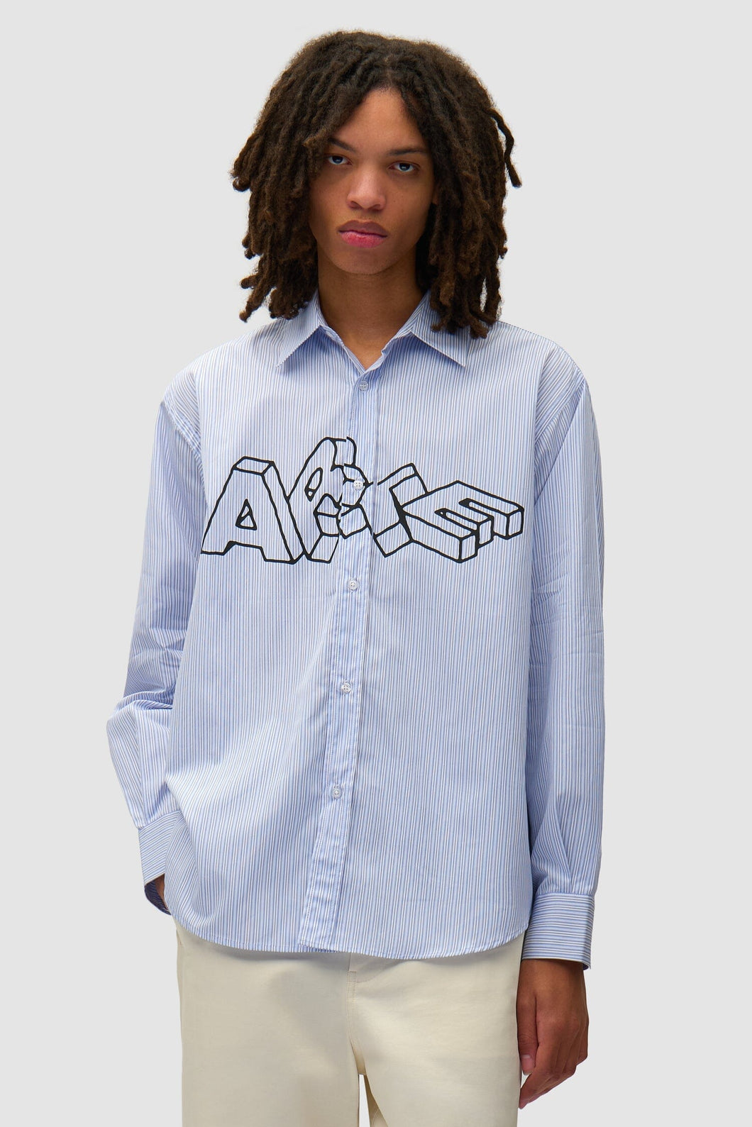 Arte Antwerp - Arte Blocks Shirt - Blue Hemden Arte Antwerp