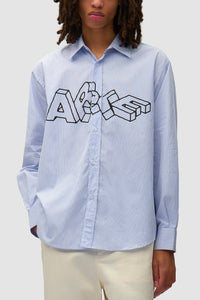Arte Antwerp - Arte Blocks Shirt - Blue Hemden Arte Antwerp