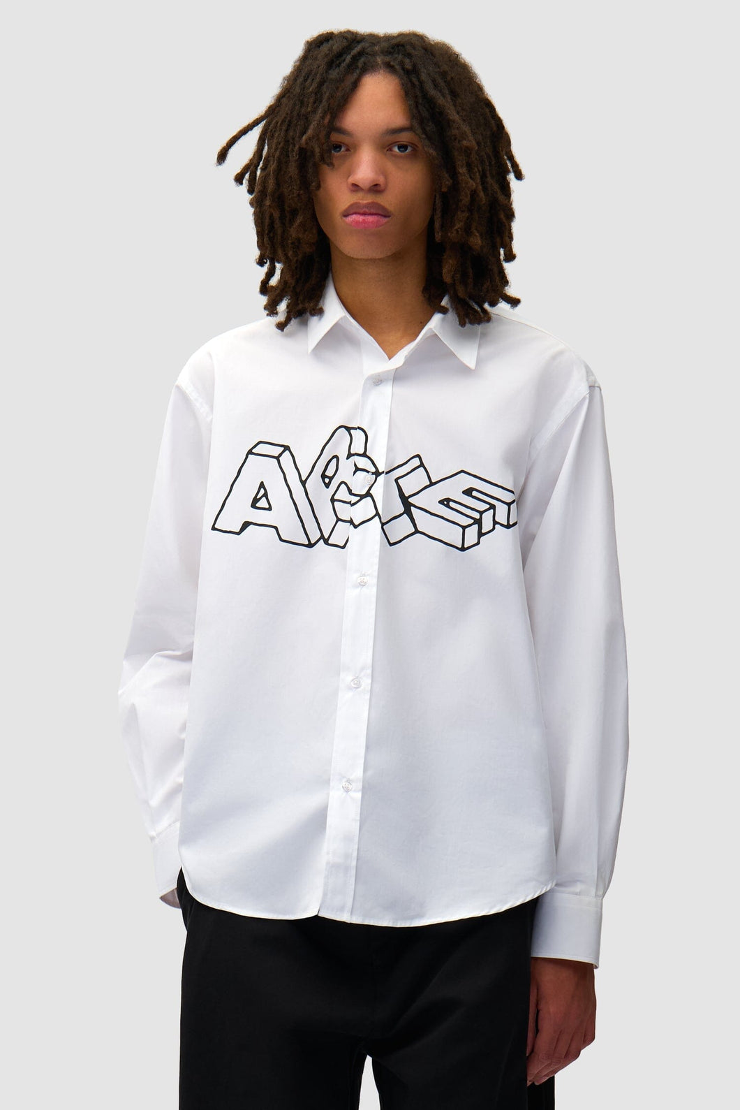 Arte Antwerp - Arte Blocks Shirt - White Hemden Carhartt WIP