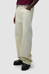 Arte Antwerp - Back Pocket Graphic Pants - Cream Hosen Arte Antwerp