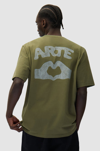 Arte Antwerp - Diels Scribble T-Shirt - Green T-Shirts Arte Antwerp