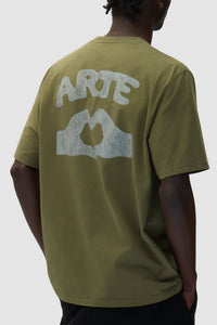 Arte Antwerp - Diels Scribble T-Shirt - Green T-Shirts Arte Antwerp