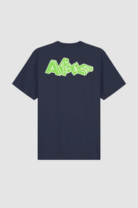 Arte Antwerp - Blocks Print T-Shirt - Navy T-Shirts Arte Antwerp