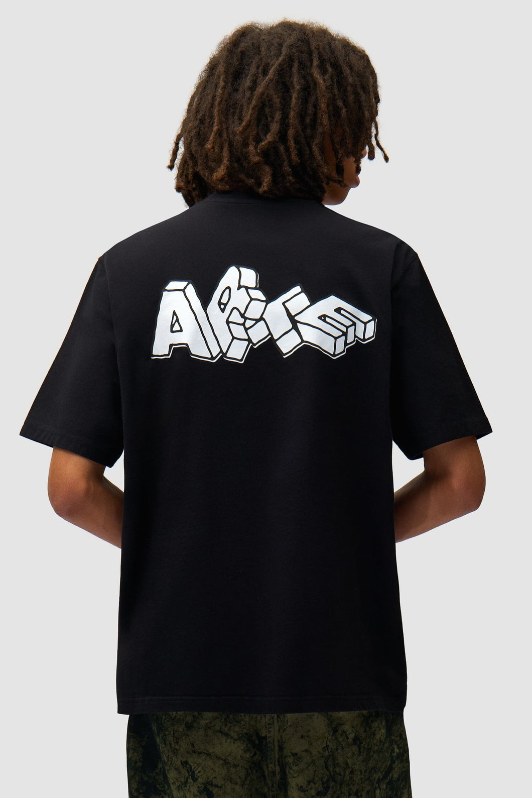 Arte Antwerp - Blocks Print T-Shirt - Black T-Shirts Arte Antwerp