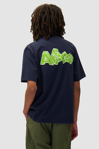 Arte Antwerp - Blocks Print T-Shirt - Navy T-Shirts Arte Antwerp
