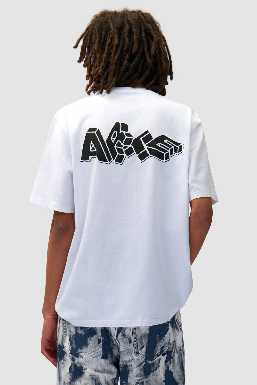 Arte Antwerp - Blocks Print T-Shirt - White T-Shirts Arte Antwerp