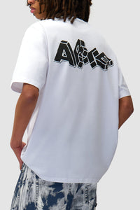 Arte Antwerp - Blocks Print T-Shirt - White T-Shirts Arte Antwerp