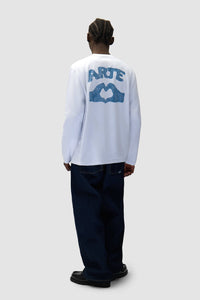 Arte Antwerp - Diels Scribble Longsleeve - White Longsleeves Arte Antwerp