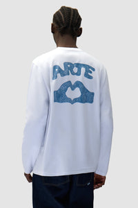 Arte Antwerp - Diels Scribble Longsleeve - White Longsleeves Arte Antwerp