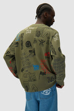 Laden Sie das Bild in den Galerie-Viewer, Arte Antwerp - Allover Waffle Longsleeve - Green Longsleeves Arte Antwerp
