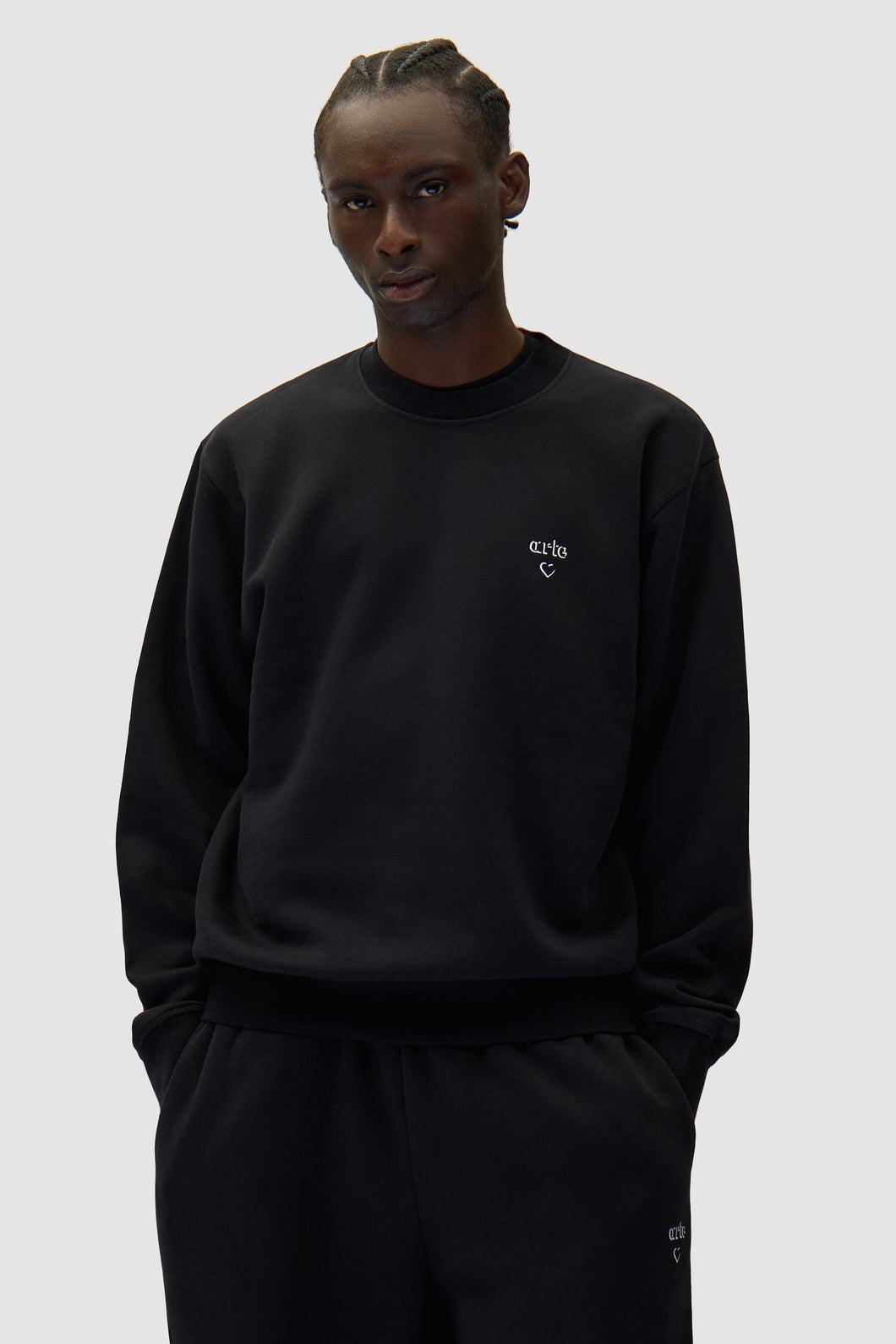 Arte Antwerp - Heart Crewneck Sweater - Black Pullover Arte Antwerp