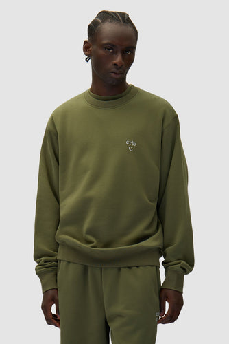 Arte Antwerp - Heart Crewneck Sweater - Green Pullover Arte Antwerp