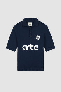 Arte Antwerp - Football Knit Shirt - Blue T-Shirts Arte Antwerp