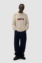 Laden Sie das Bild in den Galerie-Viewer, Arte Antwerp - Pixel Front Knit Sweater - Cream Pullover Arte Antwerp
