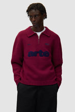 Laden Sie das Bild in den Galerie-Viewer, Arte Antwerp - Polo Sweatshirt - Bordeaux Pullover Arte Antwerp
