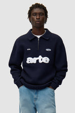 Laden Sie das Bild in den Galerie-Viewer, Arte Antwerp - Polo Sweatshirt - Navy Pullover Arte Antwerp
