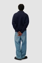 Laden Sie das Bild in den Galerie-Viewer, Arte Antwerp - Polo Sweatshirt - Navy Pullover Arte Antwerp
