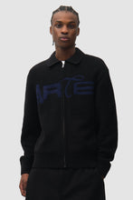 Laden Sie das Bild in den Galerie-Viewer, Arte Antwerp - Stencil Zip Cardigan - Black
