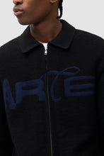 Laden Sie das Bild in den Galerie-Viewer, Arte Antwerp - Stencil Zip Cardigan - Black
