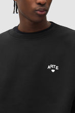 Laden Sie das Bild in den Galerie-Viewer, Arte Antwerp - Cor Crewneck - Black Pullover Arte Antwerp

