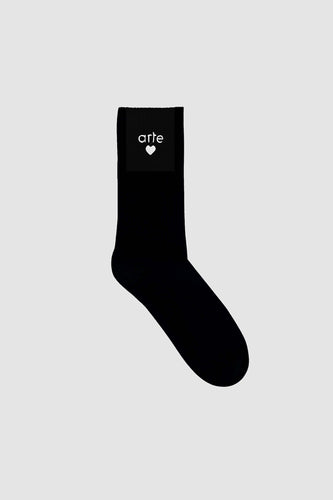 Arte Antwerp - Basic Arte Heart Socks - Black Accessoires Arte Antwerp
