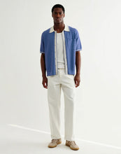 Laden Sie das Bild in den Galerie-Viewer, Wax London -Belle Polo Shirt - Blue Tipped Pointelle Hemden Wax London
