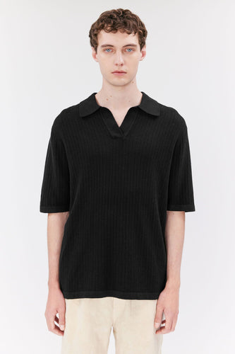 Elvine - Bryen Polo Shirt - Black T-Shirts Elvine
