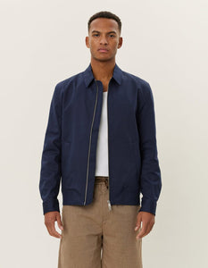 Les Deux - Como Cotton Coach Jacket - Dark Navy Jacken Les Deux