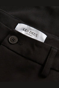 Les Deux - Como Reg Suit Pants - Black Hosen Les Deux