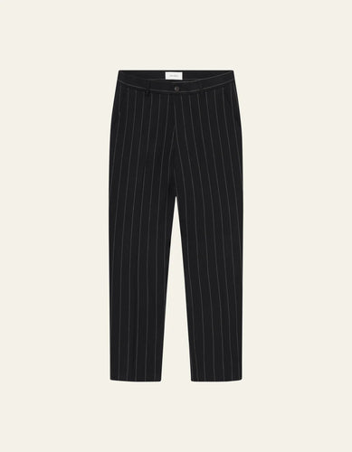 Les Deux - Como Reg Twill Pinstripe Suit pants - Dark Navy / Ivory Hosen Les Deux
