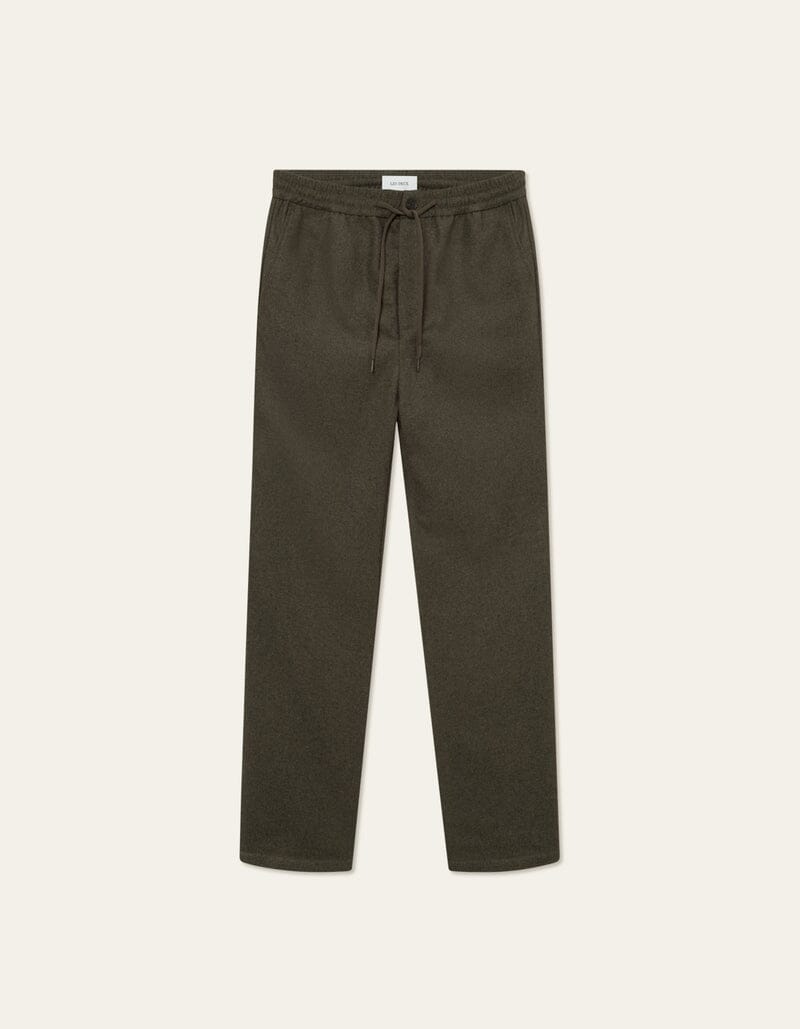 Les Deux - Como Tapered Wool Pants - Bungee Cord Melange Hosen Les Deux
