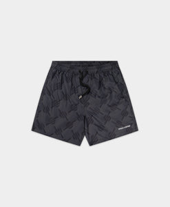 Daily Paper - Dotted Monogram Swimshorts - Black Hosen Daily Paper