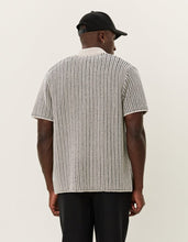 Laden Sie das Bild in den Galerie-Viewer, Les Deux - Easton Knitted SS Shirt - Ivory/Black Hemden Les Deux
