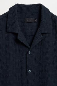 Elvine - Favian Shirt - Dark Navy Hemden Elvine