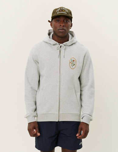 Les Deux - Geoffroy Zipper Hoodie - Snow Melange Sweatshirts Les Deux