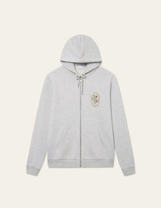 Les Deux - Geoffroy Zipper Hoodie - Snow Melange Sweatshirts Les Deux