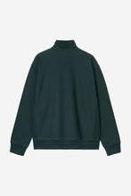 Laden Sie das Bild in den Galerie-Viewer, Carhartt WIP - Half Zip American Script Sweater - Deep Lagoon Sweatshirts Carhartt WIP
