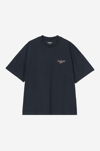 Carhartt WIP - S/S Signature Script T-Shirt - Deep Night T-Shirts Carhartt WIP