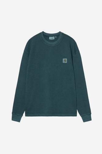 Carhartt WIP - L/S Vista Waffle Sweatshirt - Deep Lagoon Sweatshirts Carhartt WIP