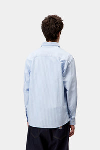 Carhartt - L/S Cassel Shirt - Bleach Stripe Hemden Carhartt WIP