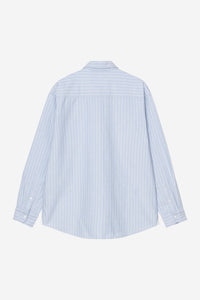 Carhartt - L/S Cassel Shirt - Bleach Stripe Hemden Carhartt WIP