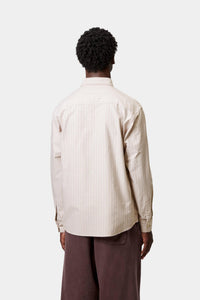 Carhartt - L/S Cassel Shirt - Peanut Stripe Hemden Carhartt WIP