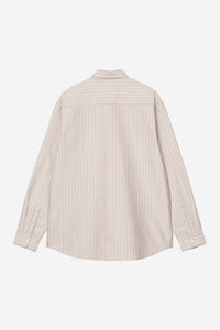 Carhartt - L/S Cassel Shirt - Peanut Stripe Hemden Carhartt WIP