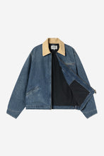 Laden Sie das Bild in den Galerie-Viewer, Carhartt WIP - OG Detroit Jacket - Blue / Dusty H Brown, Old used wash Jacken Carhartt WIP
