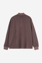 Laden Sie das Bild in den Galerie-Viewer, Carhartt WIP - L/S Waffle Rugby Shirt - Palisander, Garment dyed Sweatshirts Carhartt WIP
