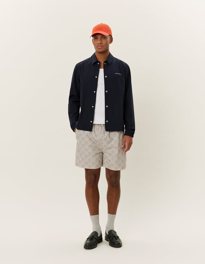 Les Deux - Idris Coach Jacket - Dark Navy Jacken Les Deux