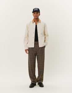Les Deux - Layton Denim Overshirt 2.0 - Ivory Sweatshirts Les Deux