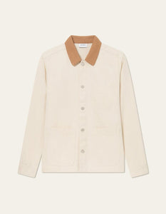 Les Deux - Layton Denim Overshirt 2.0 - Ivory Sweatshirts Les Deux