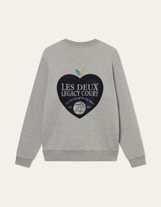 Les Deux - Legacy Court Sweatshirt - Grey Melange Sweatshirts Les Deux