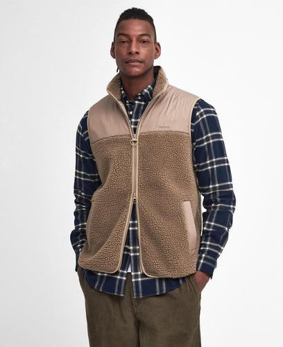 Barbour - Weste Newlan Fleece - Timberwolf Jacken Barbour